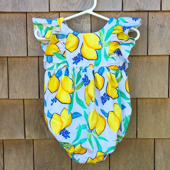 Petit Peony Bubble Romper - Picture 1 of 6